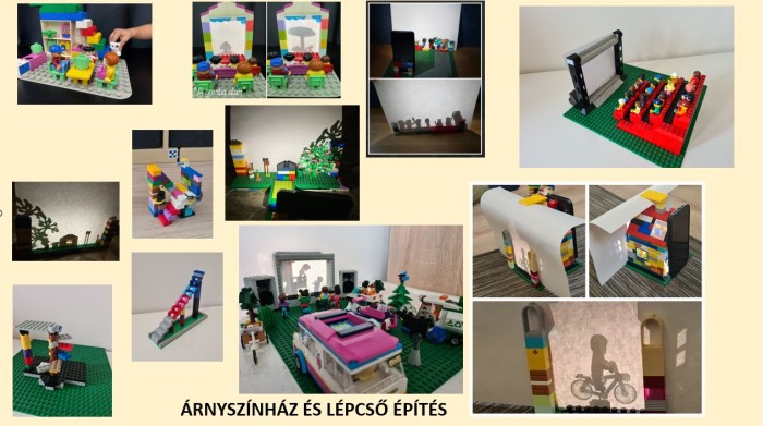 árnyszínház és lépcsőépítés