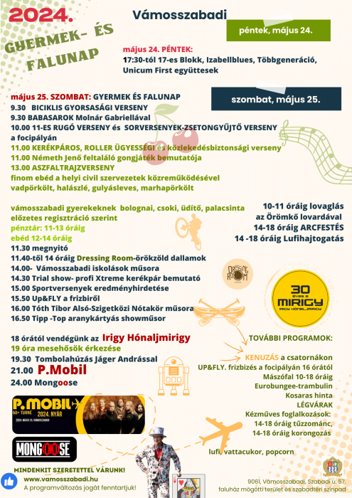VÁMOSSZABADI ROCKPÉNTEK ÉS GYERMEK ÉS FALUNAP (1080 × 1920 képpont) (Plakát (A3 álló)) másolata (3)