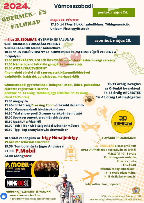 Részletes program