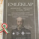 Emléklap a döntőbe jutott Vámosszabadi csapat részére